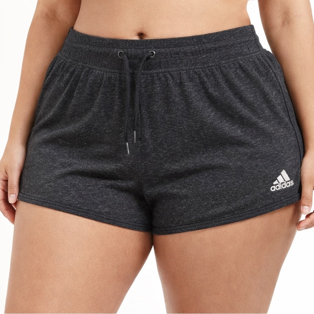 adidas Women's Charcoal Heather Athletic Shorts